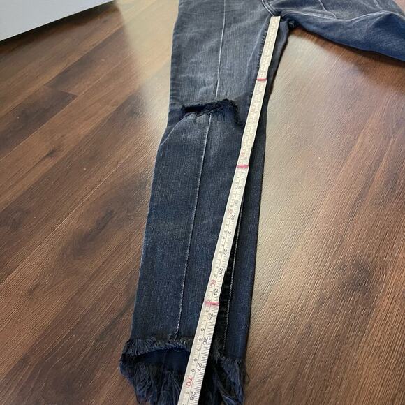 One x OneTeaspoon High Waist Freebird II Skinny Jeans Black Goth Grunge Emo Sz28 - Picture 8 of 10